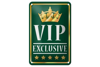 Blechschild 18 x 12 cm VIP Exclusive