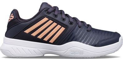 K-Swiss Sportschuhe Damen Tennisschuhe K Swiss Court Express Hb Graystone/Peach 92627