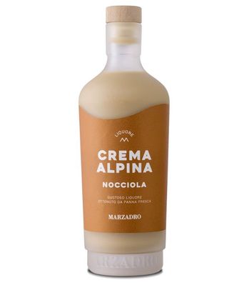 Marzadro Crema Alpina Nocciola Haselnusslikör (17 % Vol., 0,7 Liter)