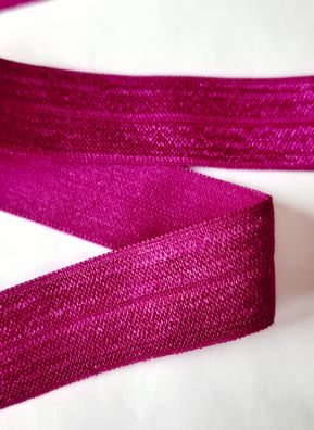1m x 20mm Falzgummi elastisch Satinglanz Farbe Bordeaux