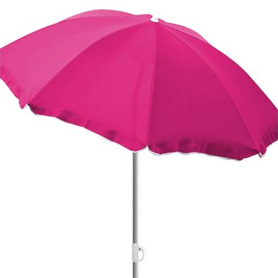 Runder Sonnenschirm Gartenschirm Schirm Strand Sonnenschutz pink Ø1,8m knickbar