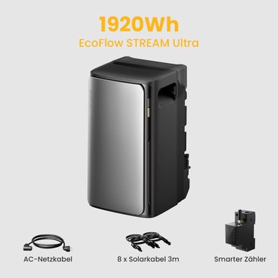 EcoFlow STREAM Ultra All-in-One Speicher für Balkonkraftwerke - 0% MwSt