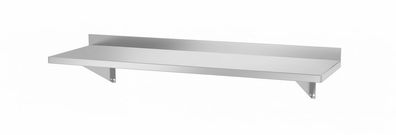 Hendi Wandregal mit Konsolen aus Edelstahl 1000x300x250mm
