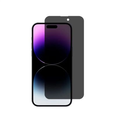 PHONIE Anti-Spy Schutzfolie für iPhone 16 – Blickschutzfolie, 2 Stück, Schwarz