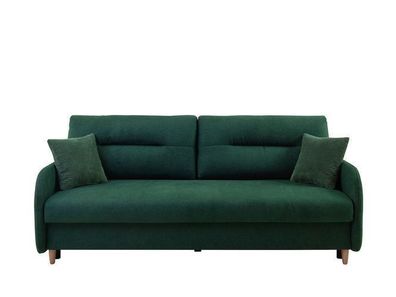 Schlafsofa Verto | Couch Sofa mit Schlaffunktion | 93 x 206 x 88 cm, Grün