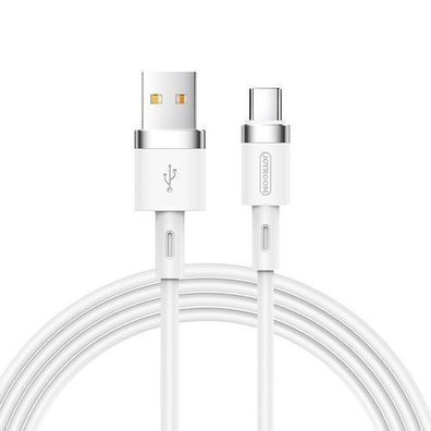 Joyroom Premium USB-A/USB-C Datenkabel aus Fluessigsilikon, 2.4A, 1.2m - Weiss