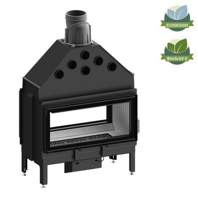 Kaminofen Hitze Ardente DUO 90×41. DSS 18 kW Kaminofeneinsatz Ofen Kamin Holzofen