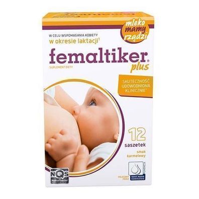 Femaltiker Plus - Stillfoerderung, 12 Beutel, Karamellgeschmack