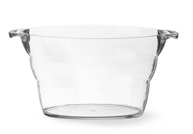 Bar Up Weinkühler oval aus transparentem Kunststoff 470mm