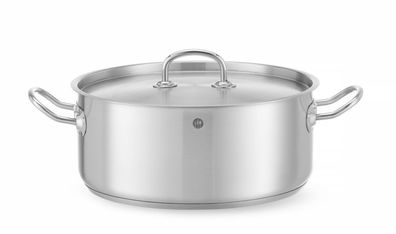 Hendi Bratentopf mit Deckel Kitchen Line und 7,3 Liter für alle Herdarten