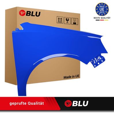 Kotflügel VW POLO 9N3 IV 4 LIFT LA5F RECHTS BLAU 2005-2009 Vorderseite Lackiert NEU