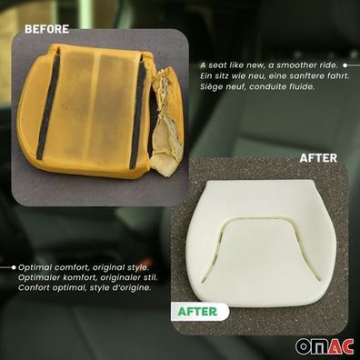 Sitzpolster & Rückenlehne Schaumstoff Satz für Opel Combo 2012-2018 Sandfarben
