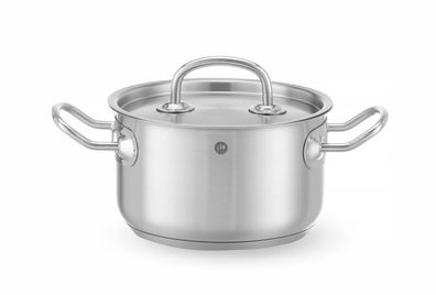 Hendi Fleischtopf mit Deckel Kitchen Line und 3,5 Liter für alle Herdarten