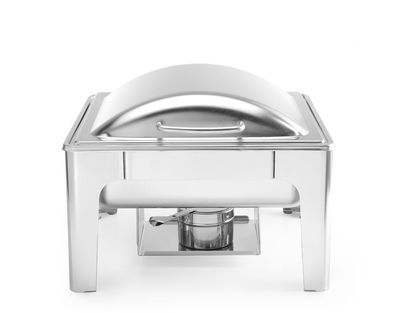 Hendi Chafing Dish ist satiniert mit 6 Liter und Deckel aus Edelstahl
