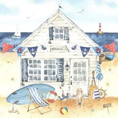 Servietten Strandhaus