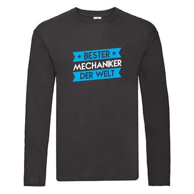 Weltbester: Mechaniker | Spruch | KFZ | Werkstatt Long Sleeve Schwarz