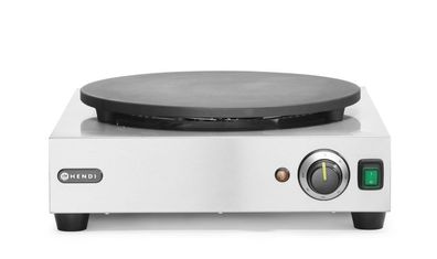 HENDI Crêpes-Platte 3000 W – Professioneller Crêpes-Maker mit Gusseisen und Thermo
