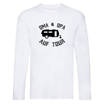 Oma & Opa auf Tour | Großeltern| Reisen Long Sleeve Weiß