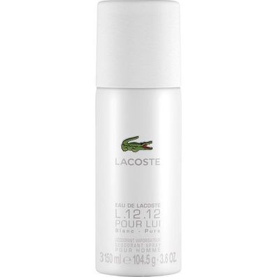 Lacoste L.12.12 Blanc Deodorant Spray, 150ml