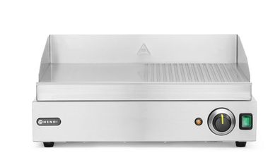 Hendi Grillplatte Profi Line glatt gerillt Ausführung 550x455x244mm