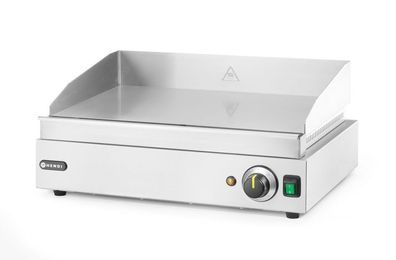 Hendi Grillplatte Profi Line glatt hoher Aufkantung aus Edelstahl 380x550x240mm