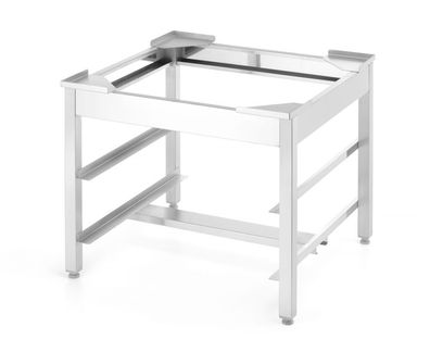 Hendi Untergestell für Geschirrspüler 50x50 aus Edelstahl mit 2 Paar Schienen