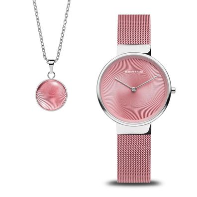 Bering - 19031-989-GWP - Geschenkset Armbanduhr + Halskette - Damen - Quarz