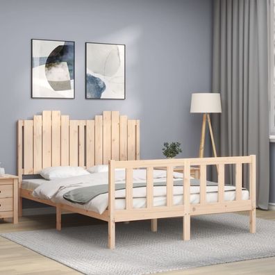 vidaXL Massivholzbett ohne Matratze 140x200 cm Kiefernholz