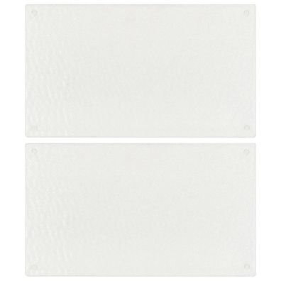 vidaXL Schneidebretter 2 Stk. Transparent Blasenmuster Hartglas