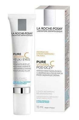 La Roche-Posay Pure Vitamin C Anti-Falten Augencreme für strahlende Haut 15ml
