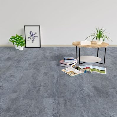 vidaXL PVC-Fliesen Selbstklebend 20 Stk. 1,86 m² Grau Marmor-Optik