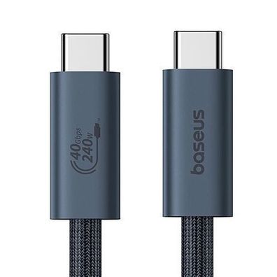 Baseus 240W USB-C Hochleistungskabel 1m, unterstuetzt 8K@60Hz, Schwarz