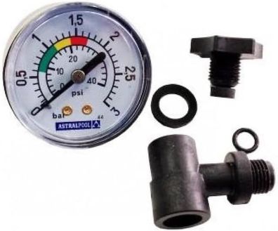 Astralpool Manometer Set Anschluss hinten
