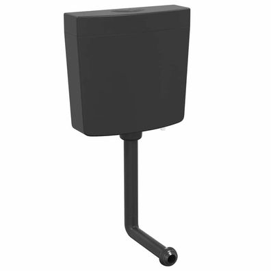 vidaXL Spülkasten Wasserzulauf Unten 3/6 L Schwarz