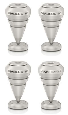 Viablue HS / HighEnd Spikes / silber / Höhenverstellung / 4 Stück / ...100 kg