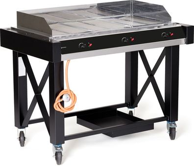 Hendi Gasgrill Atlanta mit großen Grillfläche und 3 separate Brenner