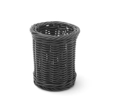 Hendi Besteckhalter in schwarz aus Polyrattan100mm