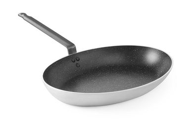 Hendi Fischpfanne aus Aluminium mit marmorierte Antihaftbeschichtung
