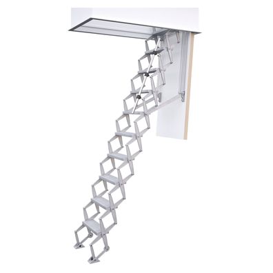 Roto Scherentreppe Exklusiv 279cm max. Lichte Raumhoehe 130x70cm Rohbaumas