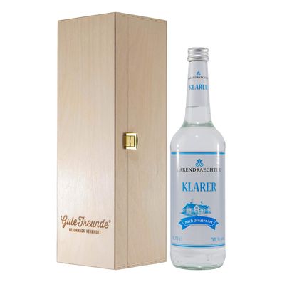 Darendrächter Klarer mit Geschenk-Holzkiste