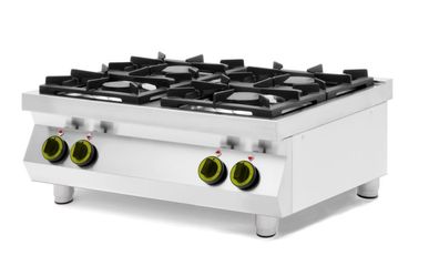 Hendi Gaskocher Kitchen Line Tischmodell mit 4 Brenner für 300mm Pfannen