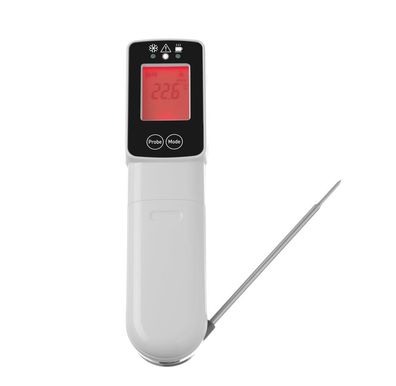 Hendi Infrarot-Thermometer mit Sonde inklusive Batterien