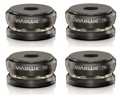 Viablue TRI / HighEnd Spikes / schwarz / 3-Punkt-System / 4 Stück / ...200 kg