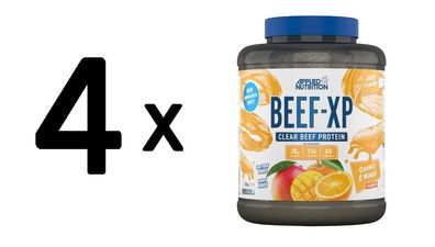 4 x Applied Nutrition Beef-XP, Orange & Mango - 1800g