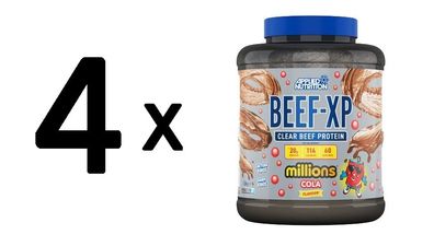 4 x Applied Nutrition Beef-XP, Millions Cola - 1800g