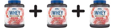 3 x Applied Nutrition Critical Whey, Strawberry Milkshake - 2000g
