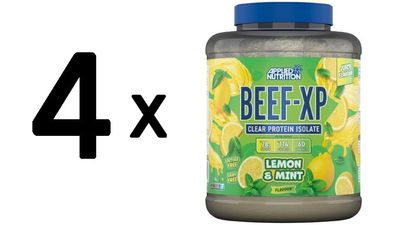 4 x Applied Nutrition Beef-XP, Lemon & Mint - 1800g