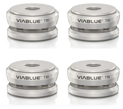 Viablue TRI / HighEnd Spikes / silber / 3-Punkt-System / 4 Stück / ...200 kg