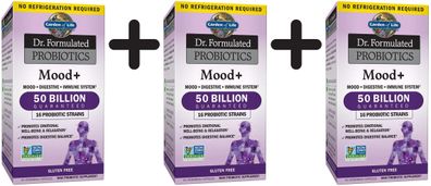3 x Garden of Life Dr. Formulated Probiotics Mood+ - 60 vcaps