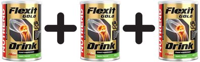 3 x Nutrend Flexit Gold Drink, Apple - 400g